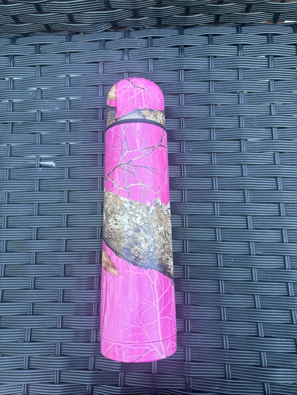 Realtree Pink and Brown Camo Travel Tumbler
